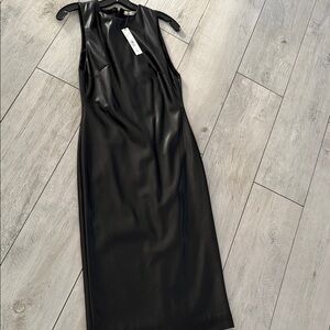 Alice + Olivia Black Midi Dress